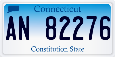 CT license plate AN82276
