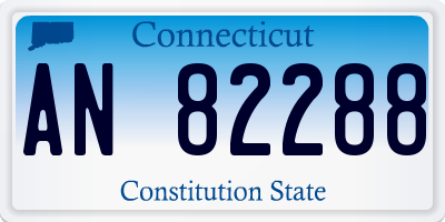 CT license plate AN82288