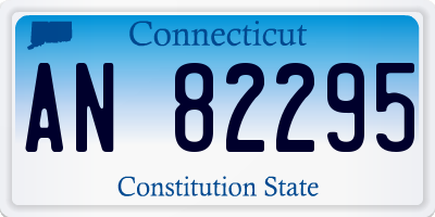 CT license plate AN82295