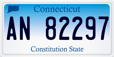 CT license plate AN82297