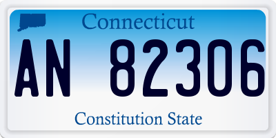 CT license plate AN82306
