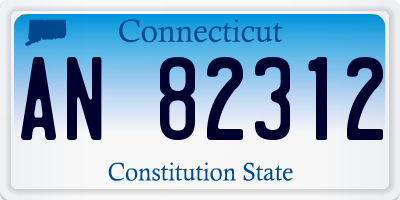 CT license plate AN82312