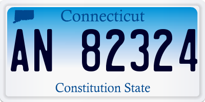 CT license plate AN82324