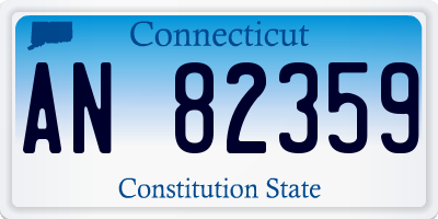 CT license plate AN82359