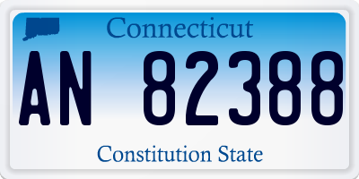 CT license plate AN82388