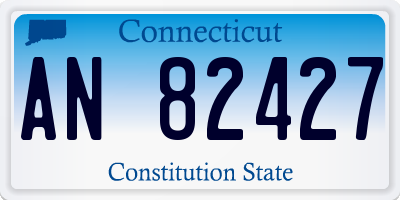 CT license plate AN82427