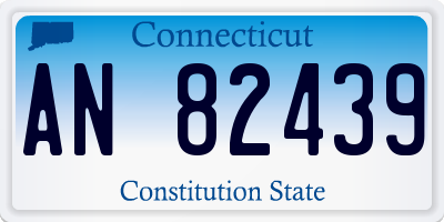 CT license plate AN82439