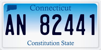 CT license plate AN82441