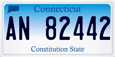 CT license plate AN82442
