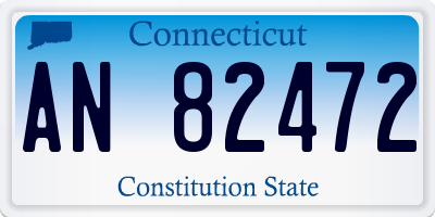 CT license plate AN82472