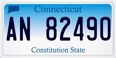 CT license plate AN82490