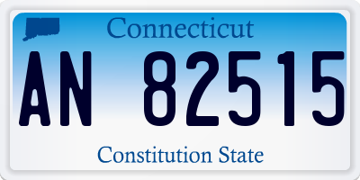 CT license plate AN82515