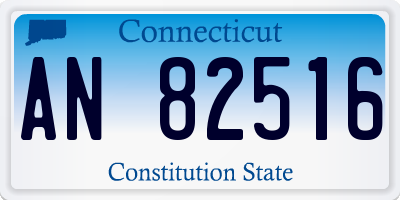 CT license plate AN82516