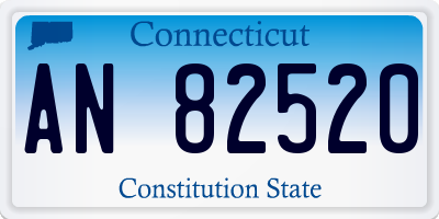 CT license plate AN82520