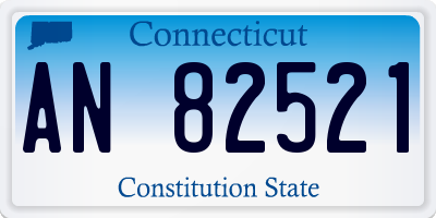 CT license plate AN82521