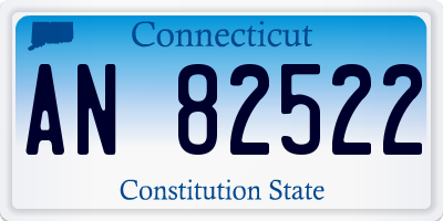 CT license plate AN82522