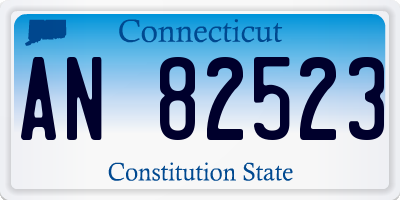 CT license plate AN82523