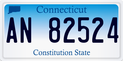 CT license plate AN82524