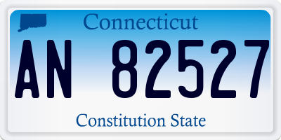 CT license plate AN82527