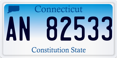 CT license plate AN82533