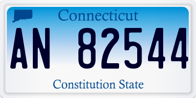 CT license plate AN82544
