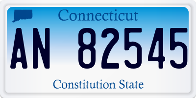 CT license plate AN82545