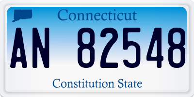 CT license plate AN82548
