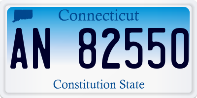 CT license plate AN82550