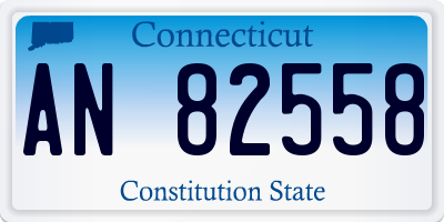 CT license plate AN82558