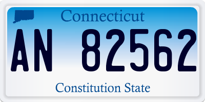 CT license plate AN82562