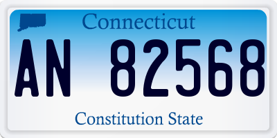 CT license plate AN82568