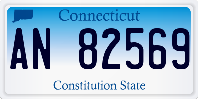 CT license plate AN82569