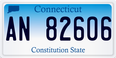 CT license plate AN82606