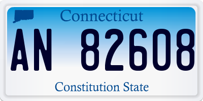 CT license plate AN82608