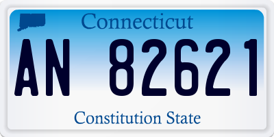 CT license plate AN82621