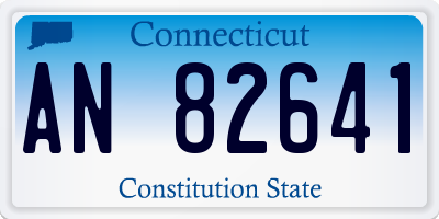 CT license plate AN82641