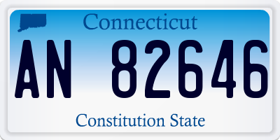 CT license plate AN82646