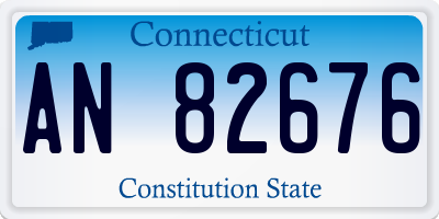 CT license plate AN82676