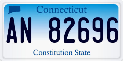 CT license plate AN82696