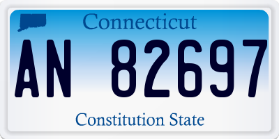 CT license plate AN82697