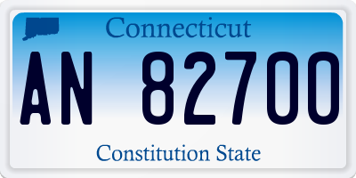 CT license plate AN82700