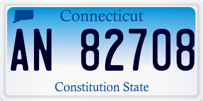CT license plate AN82708