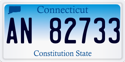 CT license plate AN82733