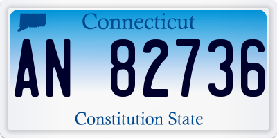 CT license plate AN82736