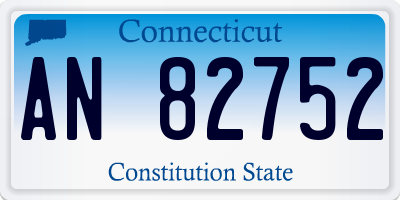 CT license plate AN82752