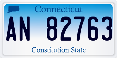 CT license plate AN82763