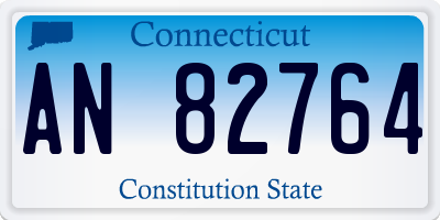 CT license plate AN82764