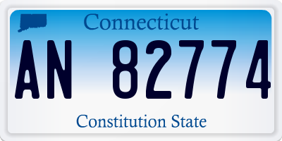 CT license plate AN82774