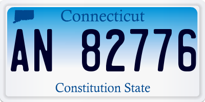 CT license plate AN82776