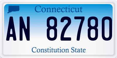 CT license plate AN82780